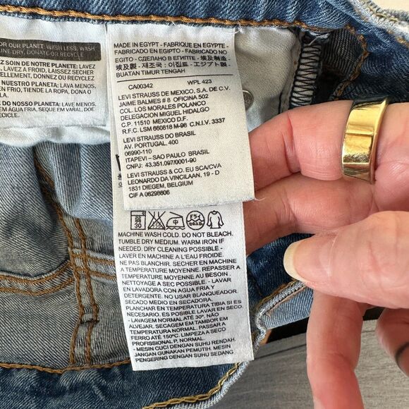 Levi 511 Slim Fit Medium Wash Blue Levi's Flex Jeans 5-Pocket Zip Fly 30 / 32 - Picture 10 of 15